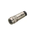binder Circular Connector Cable Mount Socket, Female, 5 Contacts, M9 Size, Metal Housing, IP67, 125V, 3A, 712 Series IP67