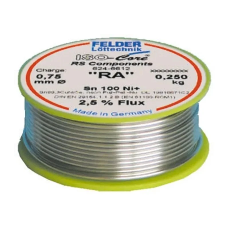 Felder Lottechnik Lead Free Solder Wire 0.75 mm Diameter 227 °C Melting Point 250g 551894072037