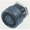 binder Circular Connector 3 Contacts Panel Mount Subminiature Socket Female IP40 710 Series 09-0978-00-03