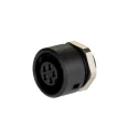 binder Circular Connector 5 Contacts Panel Mount Subminiature Socket Female IP40 710 Series 09-0998-00-05