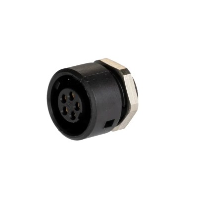 binder Circular Connector 5 Contacts Panel Mount Subminiature Socket Female IP40 710 Series 09-0998-00-05