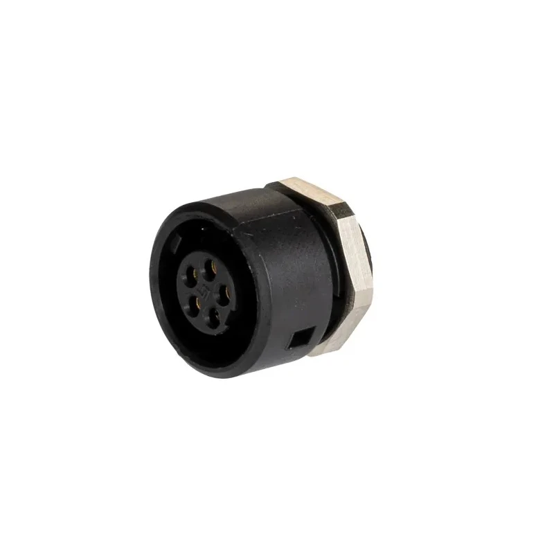 binder Circular Connector 5 Contacts Panel Mount Subminiature Socket Female IP40 710 Series 09-0998-00-05