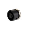 binder Circular Connector 5 Contacts Panel Mount Subminiature Socket Female IP40 710 Series 09-0998-00-05