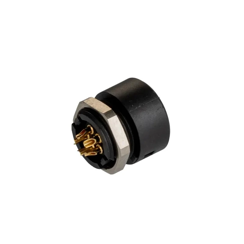 binder Circular Connector 5 Contacts Panel Mount Subminiature Socket Female IP40 710 Series 09-0998-00-05