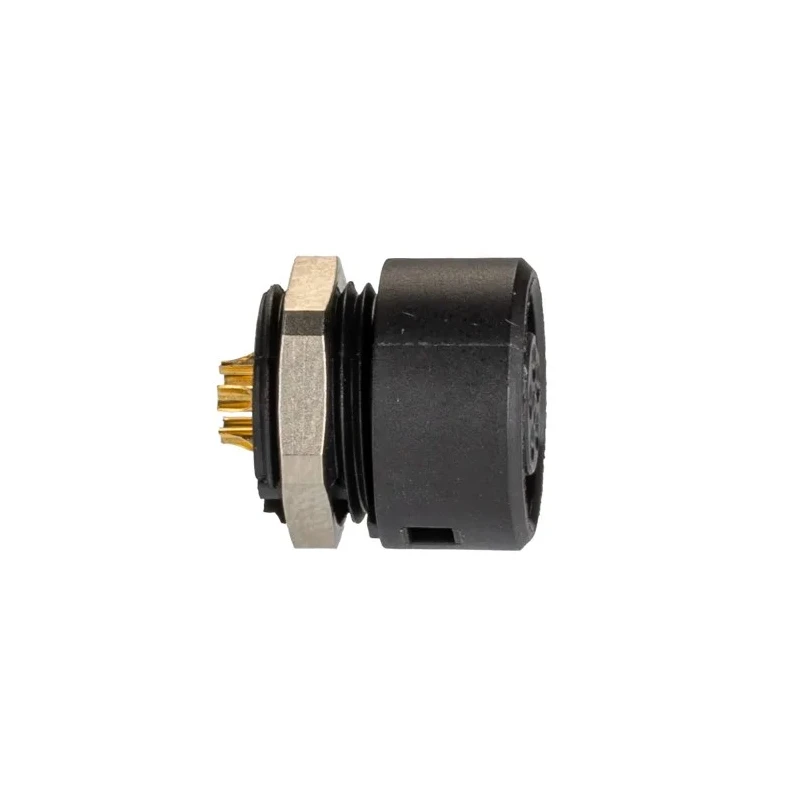 binder Circular Connector 5 Contacts Panel Mount Subminiature Socket Female IP40 710 Series 09-0998-00-05