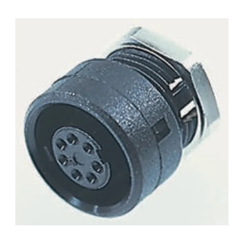 binder Subminiature Circular Connector 7 Contacts Panel Mount Socket Female 125V IP40 710 Series 09.9478.00.07