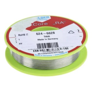 Felder Lottechnik Lead Free Solder Wire 1 mm Diameter, Rosin Based Flux, 227°C Melting Point 551894101037