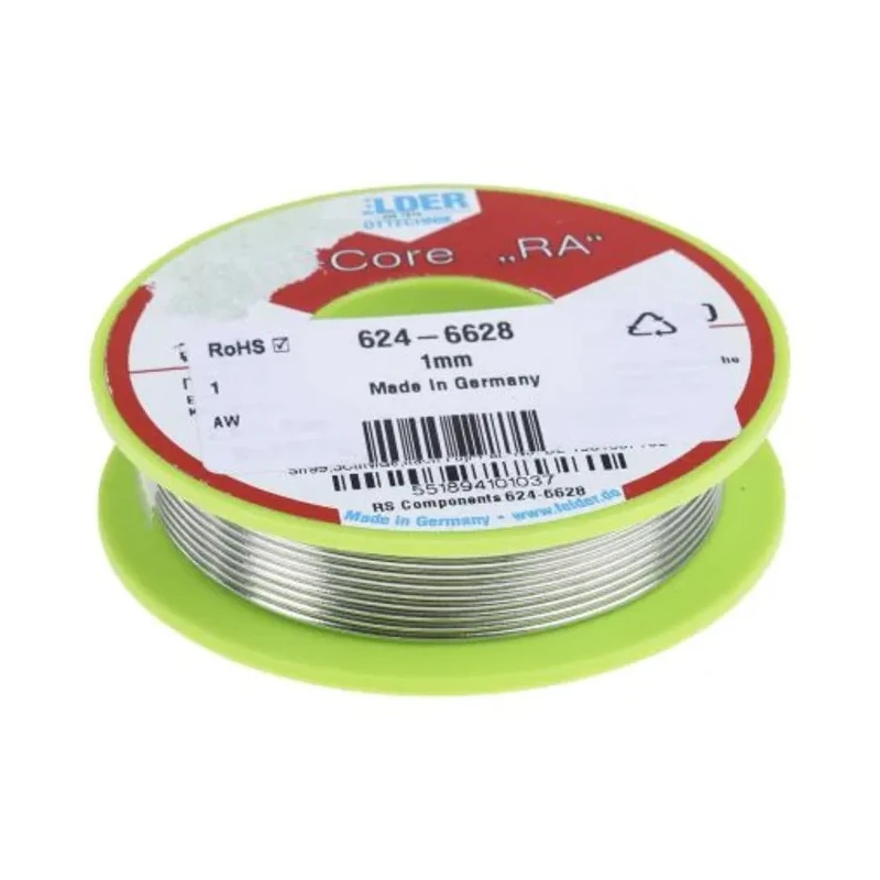Felder Lottechnik Lead Free Solder Wire 1 mm Diameter, Rosin Based Flux, 227°C Melting Point 551894101037