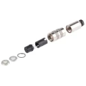 binder Miniature Circular Connector, 6 Contacts, Cable Mount, Socket, Female, IP67, 250V, 5A, Copper Zinc 99.5122.15.06