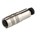 binder Circular Connector Cable Mount Socket, Female, 8 Contacts, M16 Size, 5A, 60V, IP67 IP68, 423 Series 99.5172.15.08