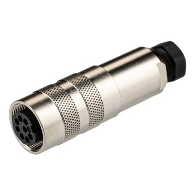 binder Circular Connector Cable Mount Socket, Female, 8 Contacts, M16 Size, 5A, 60V, IP67 IP68, 423 Series 99.5172.15.08