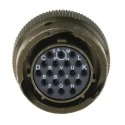 Souriau Sunbank by Eaton MIL Spec Circular Connector Copper Alloy Straight 19 Way Cable 7.5A 500V Series 851 85106EC1419S50