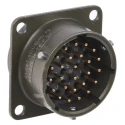 Souriau Sunbank by Eaton Copper Alloy Straight 26 Way Panel Mount MIL Spec Circular Connector 500V 7.5A 85102E1626P50