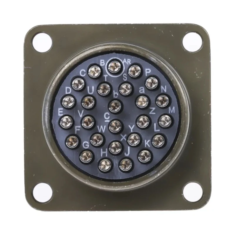 Souriau Sunbank by Eaton Copper Alloy Straight 26 Way Panel Mount MIL Spec Circular Connector 500V 7.5A 85102E1626P50