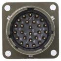 Souriau Sunbank by Eaton Copper Alloy Straight 26 Way Panel Mount MIL Spec Circular Connector 500V 7.5A 85102E1626P50