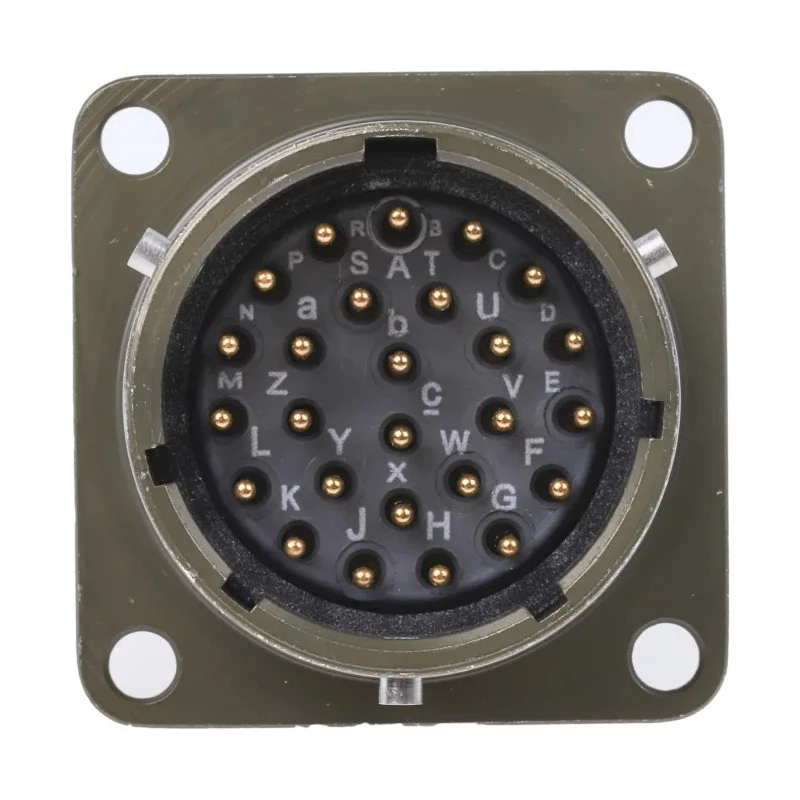 Souriau Sunbank by Eaton Copper Alloy Straight 26 Way Panel Mount MIL Spec Circular Connector 500V 7.5A 85102E1626P50
