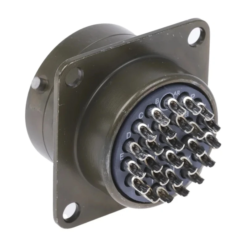 Souriau Sunbank by Eaton Copper Alloy Straight 26 Way Panel Mount MIL Spec Circular Connector 500V 7.5A 85102E1626P50