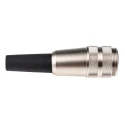 binder Circular Connector, 5 Contacts, Cable Mount, Plug Male, IP40 Protection, Polyamide Housing, 125V, 6A 09-0313-00-05