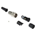 binder Circular Connector, 5 Contacts, Cable Mount, Plug Male, IP40 Protection, Polyamide Housing, 125V, 6A 09-0313-00-05