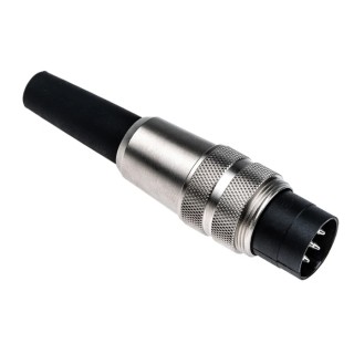 binder Circular Connector 7 Contacts Cable Mount M16 Plug Male IP40 Polyamide Housing 680 Series 09-0325-00-07