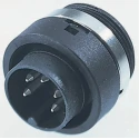 binder Circular Connector, 12 Contacts, Panel Mount, Miniature Connector, Socket, Male, IP40, 678 Series 99.0651.00.12