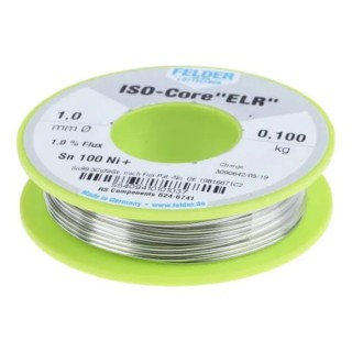Felder Lottechnik Lead Free Solder Wire 1 mm Diameter 227 °C Melting Point 100g Germany 5540941010 1037