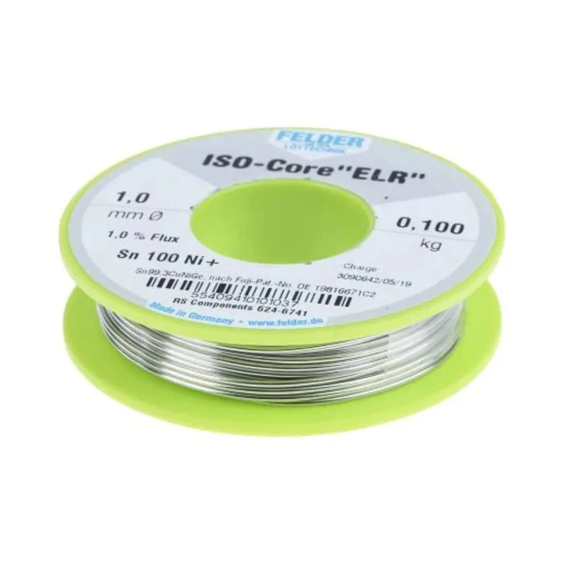 Felder Lottechnik Lead Free Solder Wire 1 mm Diameter 227 °C Melting Point 100g Germany 5540941010 1037