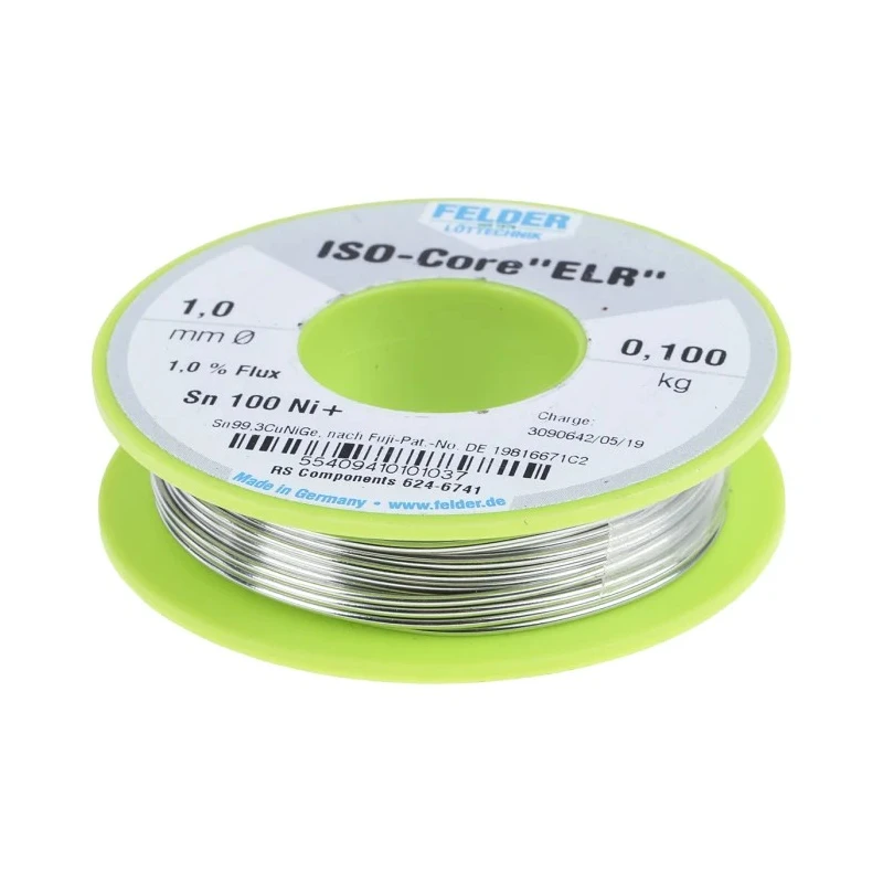 Felder Lottechnik Lead Free Solder Wire 1 mm Diameter 227 °C Melting Point 100g Germany 5540941010 1037