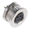 RS PRO Circular Connector 2 Contacts Panel Mount M9 Socket Female IP67 712 Series 09-0404-00-02