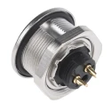 RS PRO Circular Connector 2 Contacts Panel Mount M9 Socket Female IP67 712 Series 09-0404-00-02