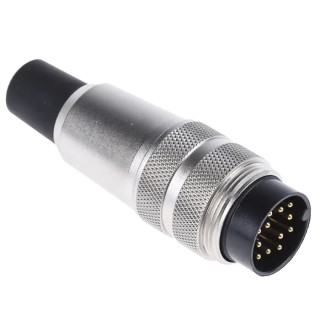 binder Circular Connector, 12 Contacts, Cable Mount, M16 Connector, Male Plug, IP40, 680 Series 09-0329-02-12