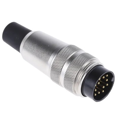 binder Circular Connector, 12 Contacts, Cable Mount, M16 Connector, Male Plug, IP40, 680 Series 09-0329-02-12