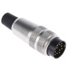 binder Circular Connector, 12 Contacts, Cable Mount, M16 Connector, Male Plug, IP40, 680 Series 09-0329-02-12