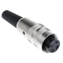 binder Circular Connector, 3 Contacts, Cable Mount M16 Connector Socket Female, IP40, 7A, 250V, Polyamide 09-0306-00-03
