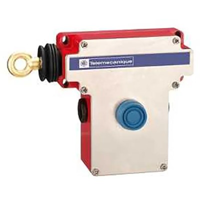 Telemecanique Sensors Rope Pull Switch 2 NO/2 NC Contact Configuration, IP66, Stainless Steel Housing, ATEX Certified XY2CE