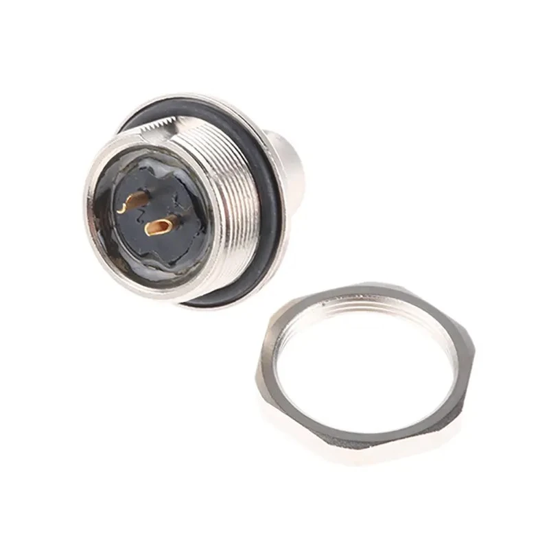 binder Circular Connector, 2 Contacts, Panel Mount, M9 Connector, Socket, Male, IP67, 712 Series 09-0403-00-02