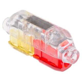 TE Connectivity CoolSplice In Line Splice Connector Clear Insulated Tin 12 AWG 2213600-2