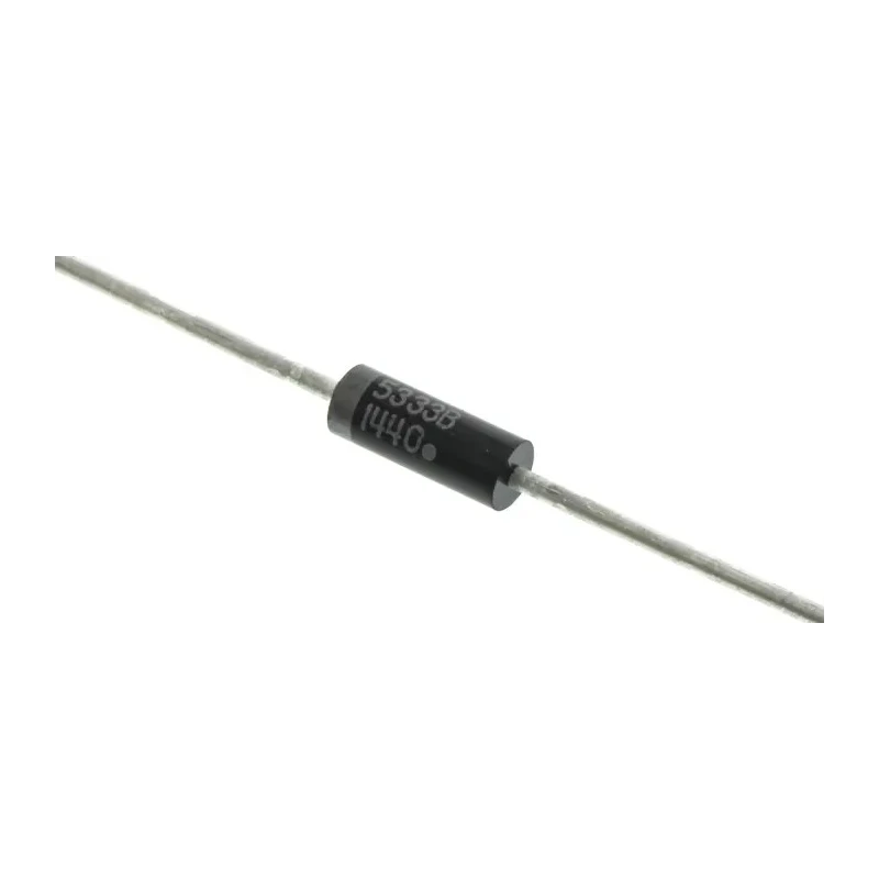 onsemi Zener Diode 3.3V 5W Single Through Hole 2-Pin DO-15 1N5333BRLG