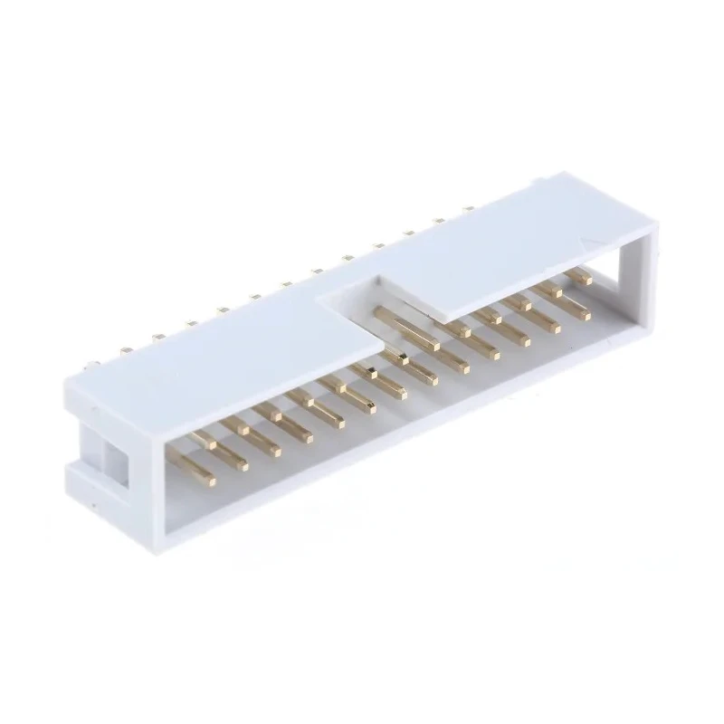 RS PRO Straight Through Hole PCB Header, 26 Contacts, 2.54 mm Pitch, 2 Row, Shrouded 625-7319