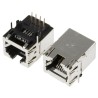 Hirose TM21R Series RJ45 Connector Female, Through Hole Mount, Cat5e STP Shielded Right Angle 1 Port 8 Way TM21R-5C-88(50)