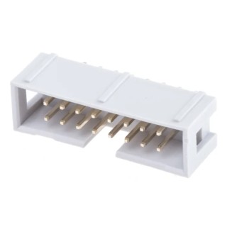 RS PRO Straight Through Hole PCB Header 16 Contact 2.54 mm Pitch 2 Row Shrouded 625-7268