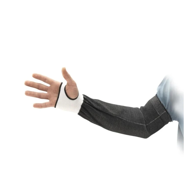 Ansell Hyflex White, Black Reusable High Density Polyethylene Arm Protector 16 in 11251160-N