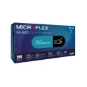 Ansell Black Nitrile Disposable Gloves Food Safe 0.12 mm Thickness Size 8 100 Pcs 93852080