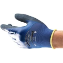 Ansell HyFlex 11-925 Blue Nylon Spandex Work Gloves Size 8 Nitrile Coating 11925080