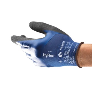 Ansell HyFlex 11-925 Black Nitrile, Nylon, Spandex Work Gloves Size 10 with Nitrile Coating 11925100