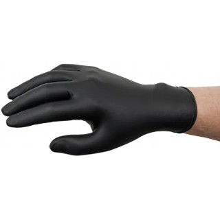 Ansell 93-852 Black Nitrile Disposable Gloves Food Safe 0.12 mm Thickness Size 10 93852100