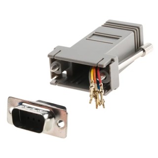RS PRO 9-Way D-Sub to Male Male Female Female D-Sub Adapter 45mm Length Connector Adapter Female Male ADAPTER Connector RJ45