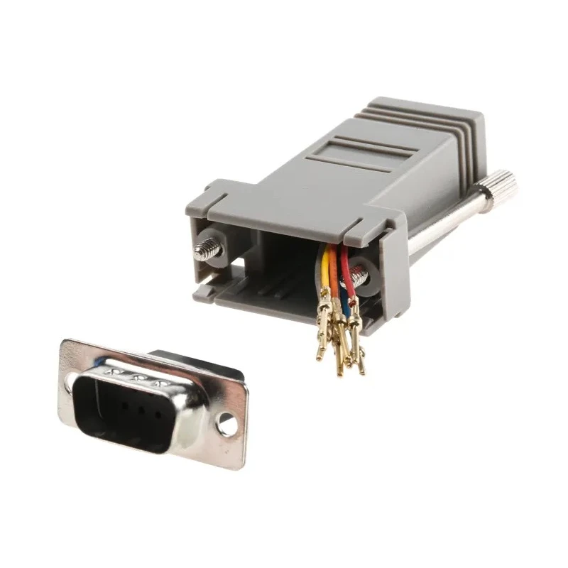 RS PRO 9-Way D-Sub to Male Male Female Female D-Sub Adapter 45mm Length Connector Adapter Female Male ADAPTER Connector RJ45