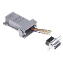 RS PRO D-Sub Adapter 9-Way D-Sub Female to RJ45 Female Plug-in Connector Taiwan 625-6243