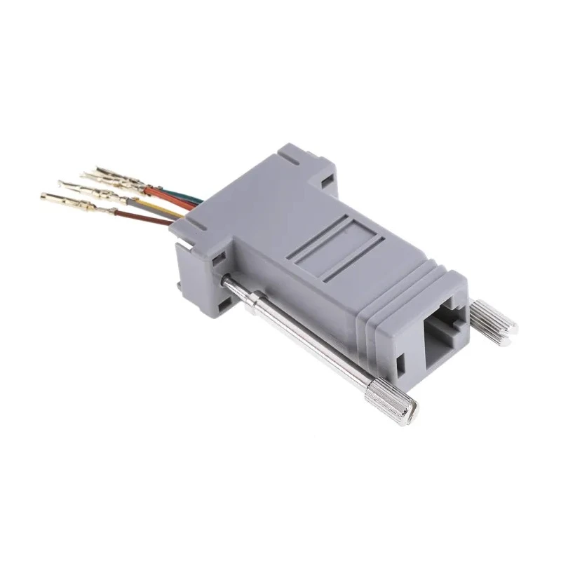 RS PRO D-Sub Adapter 9-Way D-Sub Female to RJ45 Female Plug-in Connector Taiwan 625-6243